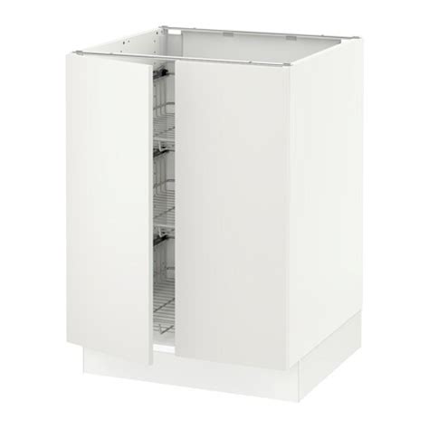 Sektion maximera base cabinet with drawer 2 doors white axstad matt white 30x24x30. SEKTION Base cabinet w/wire basket+2 doors - Häggeby white ...
