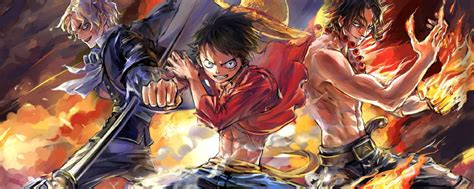 1200x480 Resolution Luffy Ace And Sabo One Piece Team 1200x480
