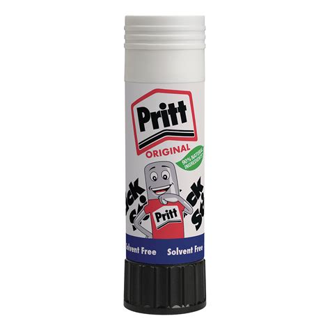 Pritt Stick Glue Solid Washable Non Toxic Large 43g Ref 1456072 Pack 5 306184 Spicers