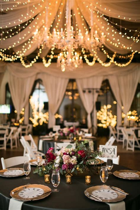 Large payette champagne gold sequin table runner. New Year's Eve Wedding at Callanwalde Fine Arts Center in ...