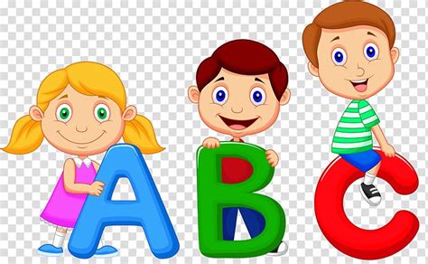 Children Holding Abc Letters Illustration Alphabet Song Cartoon Cute