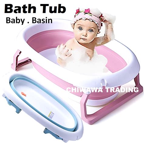 Foldable Newborn Baby Bathtub Folding Baby Bath Tub Shower Basin Infant