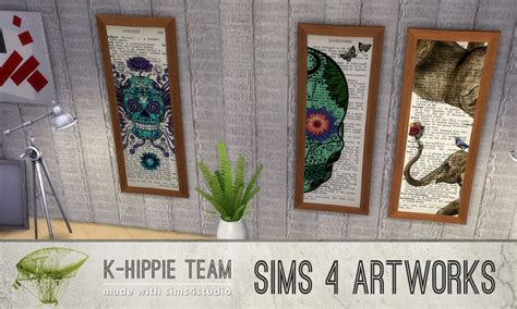 K Hippie Page 2 Of 4 Sims 4 Rugs Frame Artwork Painting Decor