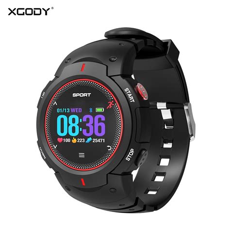 Xgody F13 Bluetooth Smart Watch Heart Rate Monitor Men Ip68 Waterproof