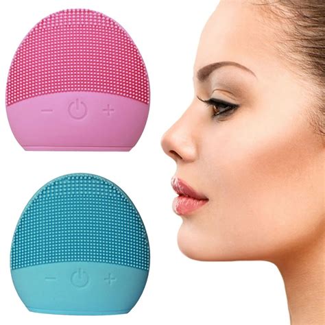 mini vibration face cleaner sonic silicone deep pore cleaning electric waterproof massage