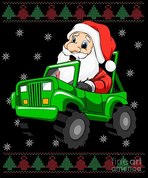Santa In A Jeep