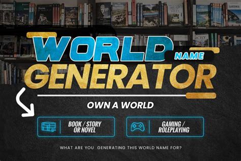 World Name Generator Own A World