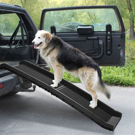 Coziwow 62 Bi Fold Portable Dog Ramp For Large Pet Folding Trunk Back