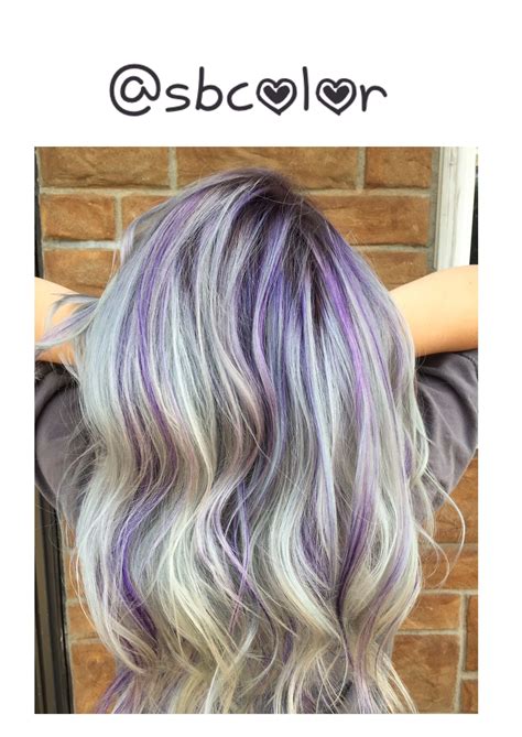 Purple In Blonde Hair