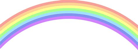 Rainbow Clip Art On Transparent Background
