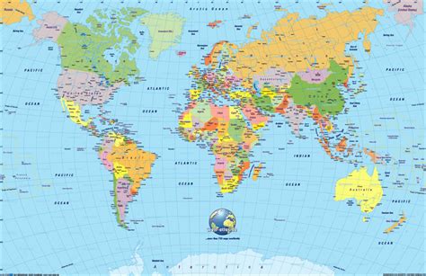 Kid Friendly World Map Printable Printable Maps