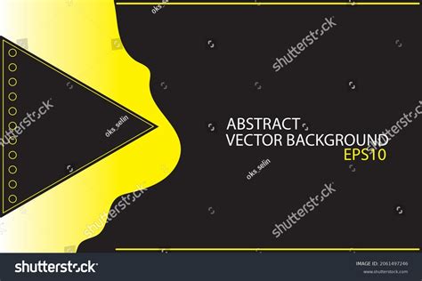 Vector Abstract Background Yellow Geometric Shapes Stock Vector