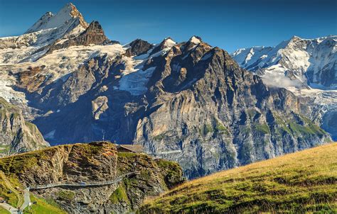 Wallpaper Mountains Switzerland Alps Switzerland Bernese Alps