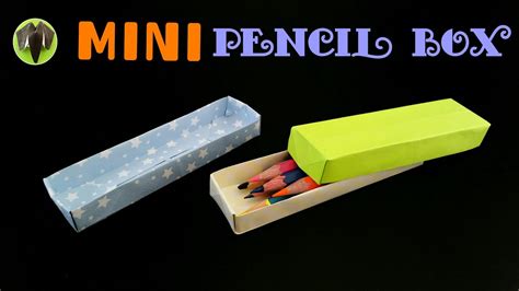 Mini Pencil Box Diy Handmade Origami Tutorial By Paper Folds ️