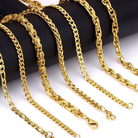 5mm Gold Chain Necklace For Men Women In 2020 Gold Chains For Men