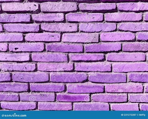 Vintage Brick Wall Texture Purple Wall Background Wallpaper Stock