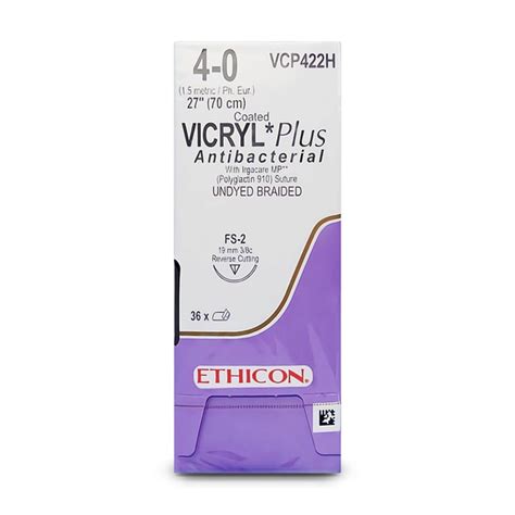Med Vet International Ethicon Coated Vicryl Plus Antibacterial