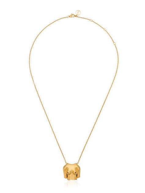Anissa Kermiche Anissakermiche Gold Plated Necklace Gold Pendant