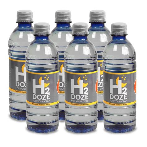 I use a cpap machine for sleep apnea and will need to buy distilled water for the humidifier. H2Doze CPAP Distilled Water - 6 Pack (16.9oz Travel ...