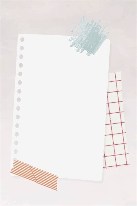 Find over 100+ of the best free aesthetic background images. Download premium vector of Blank white notepaper template ...