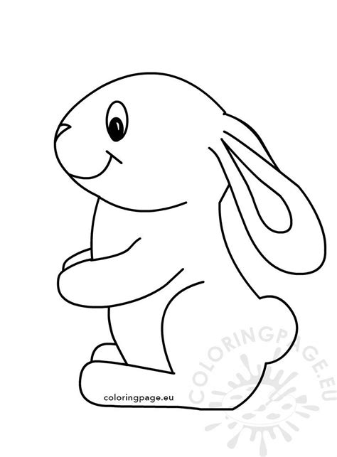 Download and print these cute easter bunny coloring pages for free. Easter Cute Bunny Coloring Kids - Coloring Page