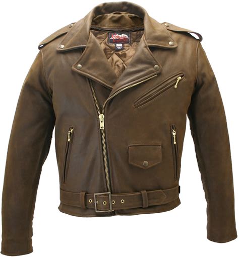 Leather jackets are nearly synonymous with riding motorcycles. Men's Classic Vintage Motorcycle Leather Jacket. Made in ...