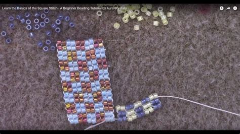 Learn The Basics Of The Square Stitch A Beginner Beading Tutorial By