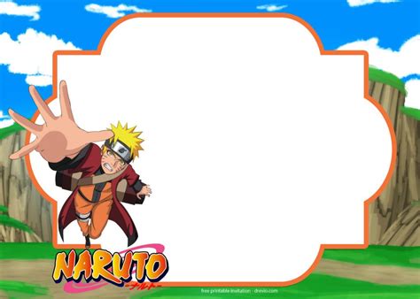 Convite Naruto Para Editar E Imprimir Grátis Festa Free Free