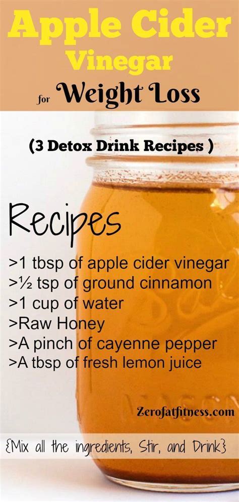 Many studies have show apple cider vinegar helps with weight loss. Pin on Low Carb High Fat