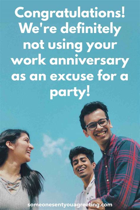 Funny Work Anniversary Quotes And Messages Someone Sent You A Greeting