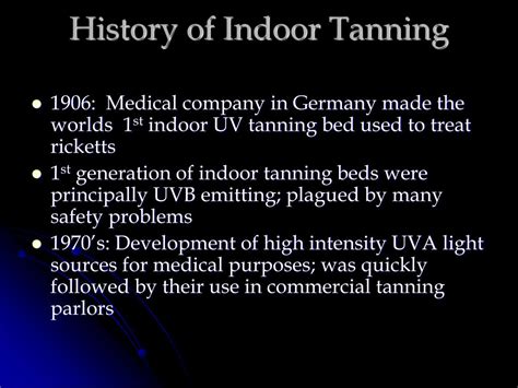Ppt The Darker Side Of Indoor Tanning Powerpoint Presentation Free