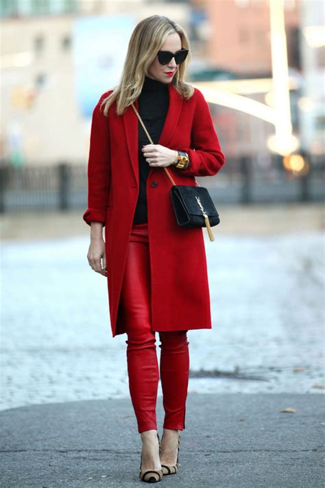 Красное Пальто С Чем Носить Фото