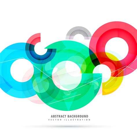 Abstract Bright Colorful Circles Background Download Free Vector Art
