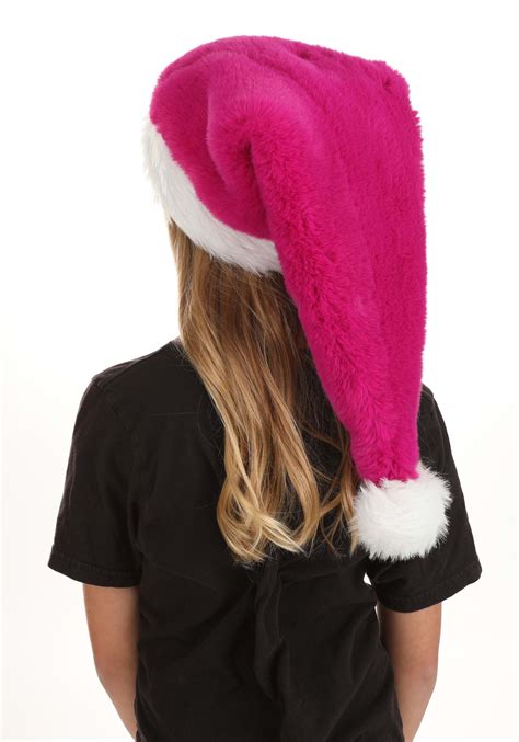 Extra Long Pink Santa Hat