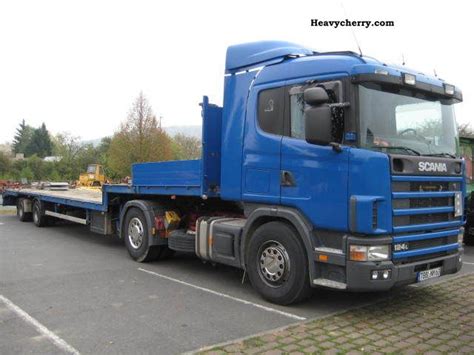 Scania 400 Flatbed Trailers And Aluminum Ramps Tüv 1998 Other Semi