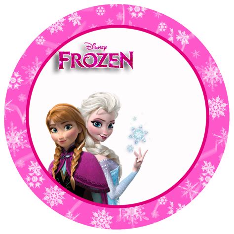Frozen In Pinkfree Printable Toppers Stickers Bottle Caps Or Labels