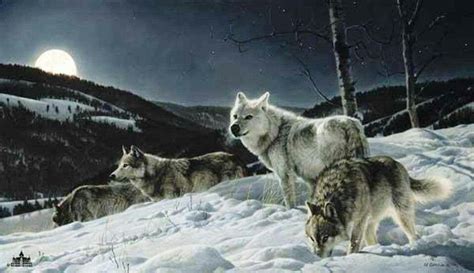 Wolves Wildlife Paintings Wildlife Artists Animal Paintings Animal