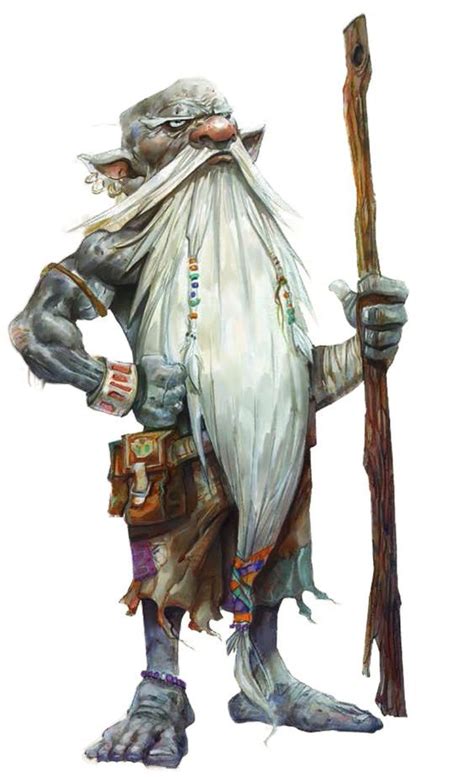 M Svirfneblin Deep Gnome Staff Traveler Character Art Deep Gnome