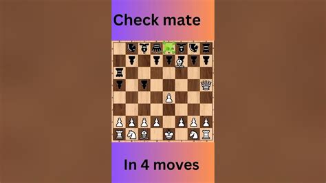Checkmate In 4 Moves In Chess Youtube