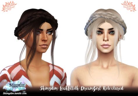 Sims 4 Hairs Shimydim Leahlillith`s Dreamgirl Hair Retextured