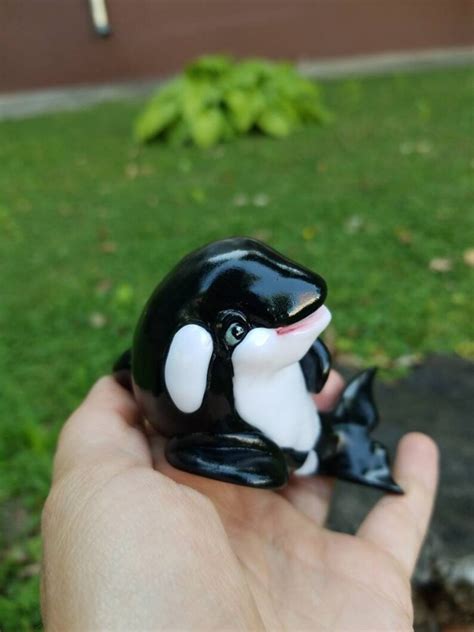 Orca Whale T Orca Figurine Cute Orca Etsy