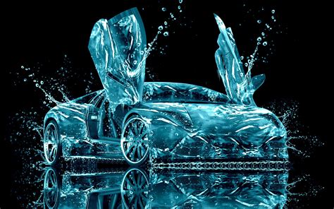 Lamborghini Water Abstract Hd Wallpaper 9to5 Car Wallpapers