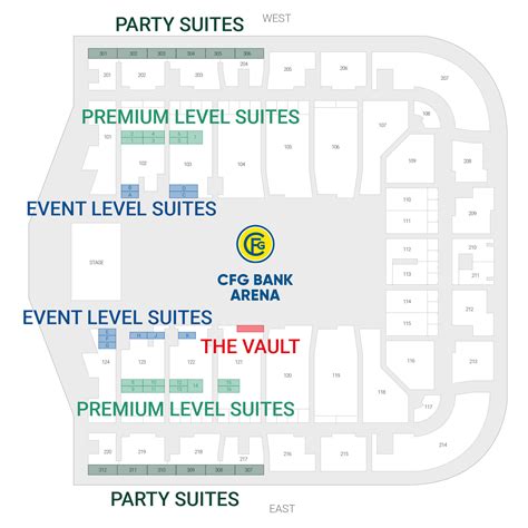 Seating Chart Cfg Bank Arena