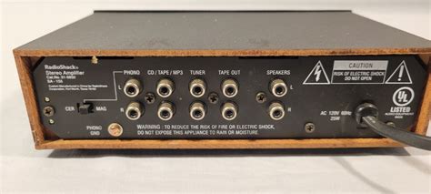 Vintage Sa Optimus Radio Shack Integrated Mini Stereo Amplifier