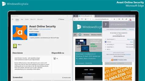 Disponibile Lestensione Ufficiale Avast Online Security Per Microsoft Edge