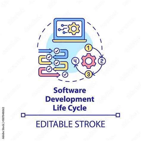 Software Development Life Cycle Concept Icon Process Steps