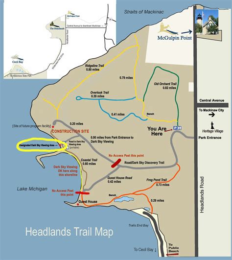 Headlands Trail Map Construction Notes Headlands