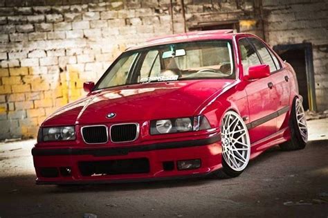 Bmw E36 3 Series Slammed Red Bmw Ultimate Driving Machine