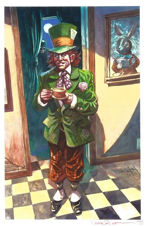 The Mad Hatter And Batman By Dan Brereton In Ethan Kayes Commissions