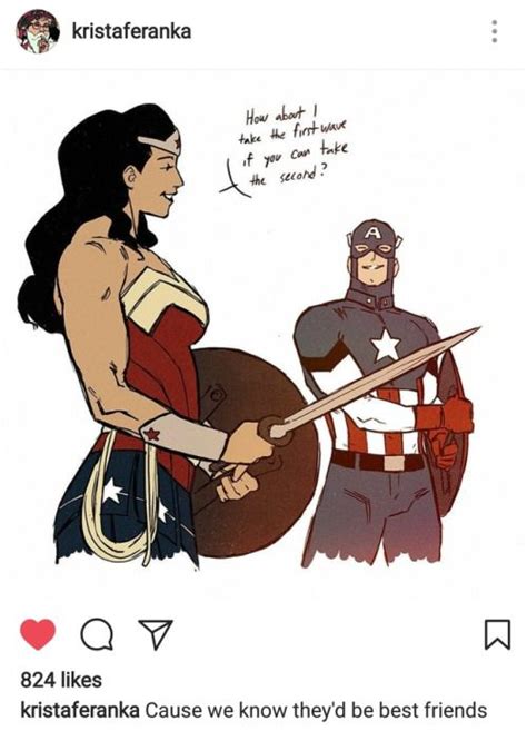 26 Fantastic Fanart Images Featuring Captain America With Wonder Woman